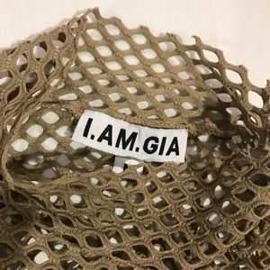 I.AM.GIA. midi body con mesh dress